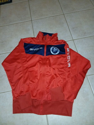 Givova red jacket like new, size M