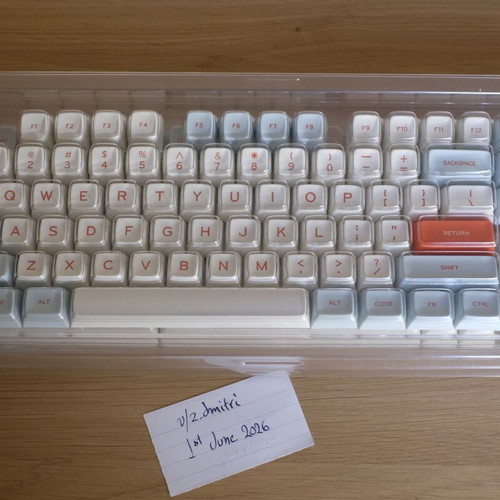 MelGeek MG Salmon Kit ABS doubleshot keycap set new