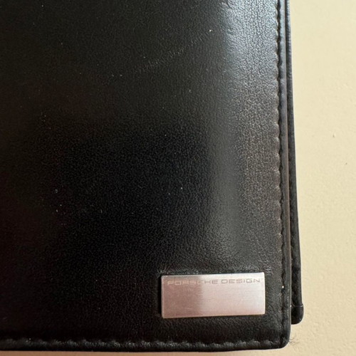 Porsche Design P3300 leather wallet used, vertical folding