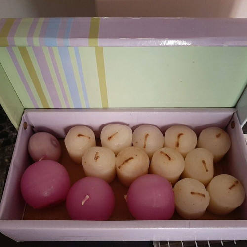 Box of candles used