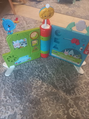 Educational toy with songs, alphabet, numbers, and shapes used