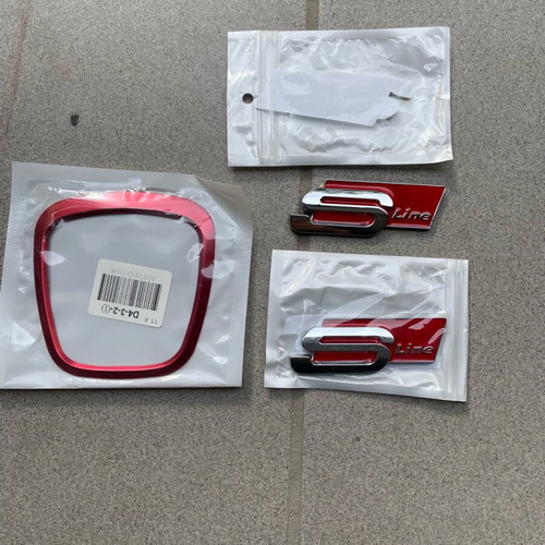 Audi accessories metal and vinyl new