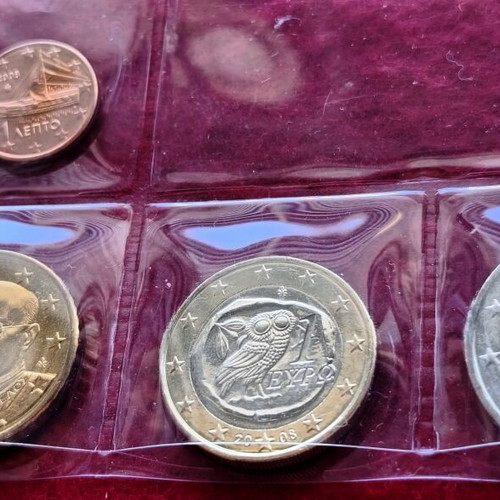Greek coin set 2005, uncirculated