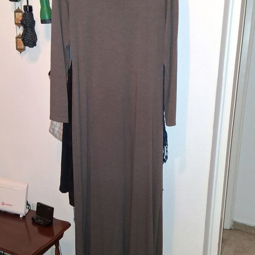 Long brown dress like new, size L