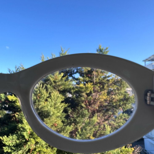 Valentino vintage sunglasses used, beige frame with lilac lenses