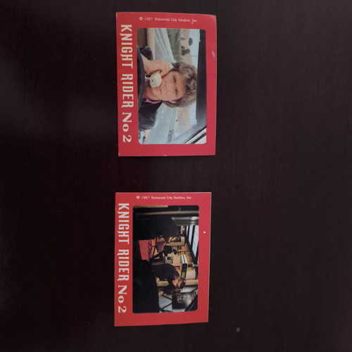 Knight Rider 1987 collectible stickers set of 2, used