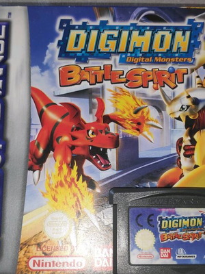 Digimon Battle Spirit Game Boy Advance used with box and manual