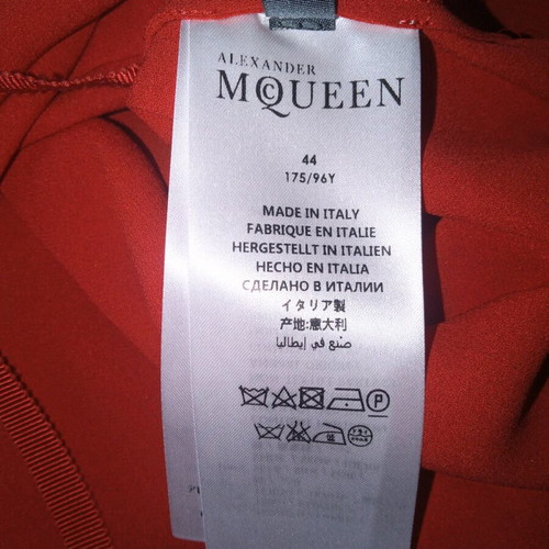 Alexander McQueen silk shirt new, size L, red