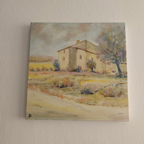Original painting "Agrotiko Topio" 50x50 cm new