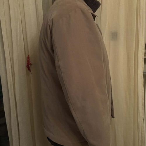 Men's jacket used, beige, sizes XXL-3XL