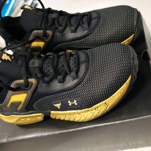 Under Armour X Project Rock Black Adam Edition Shoes New Size 43