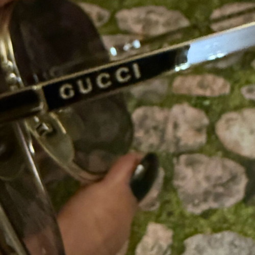 Gucci purple degrade sunglasses used with minor lens wear