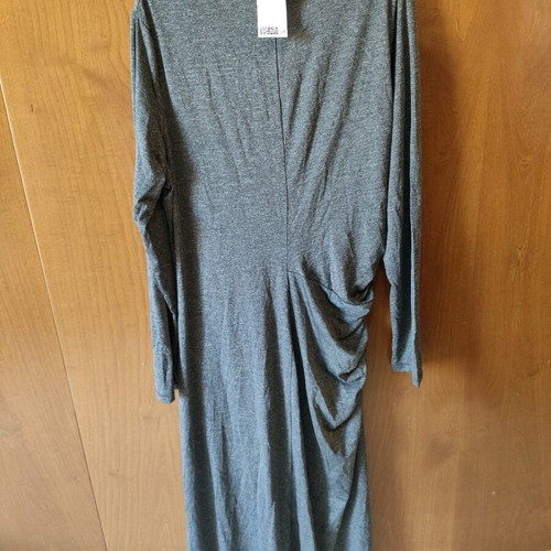 HnM Long Elastic Dress With Shirring New Grey XXL