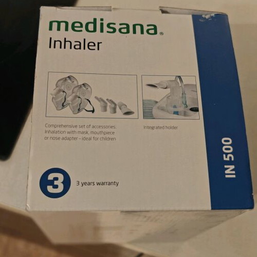 Medisana IN 500 nebulizer new for respiratory treatment