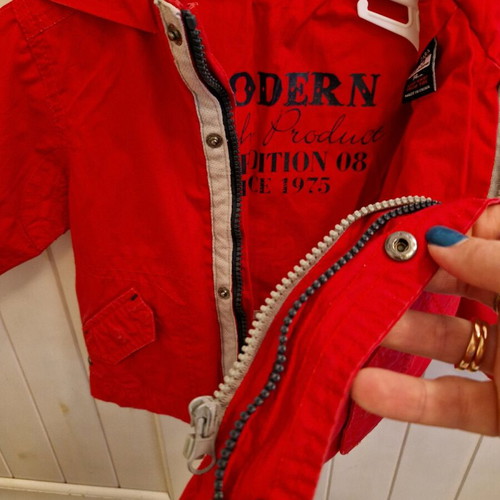 ZARA Baby Spring Jacket 6-9 Months like new, Red