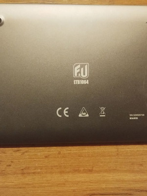 Tablet 10.1" F&U ETB1064 used, non-working for parts