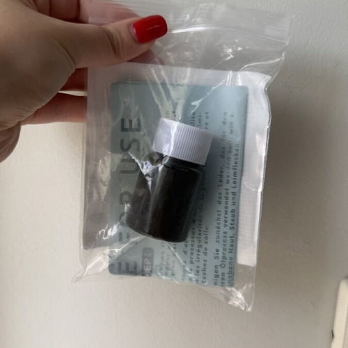 Leather edge repair paste black rubber new