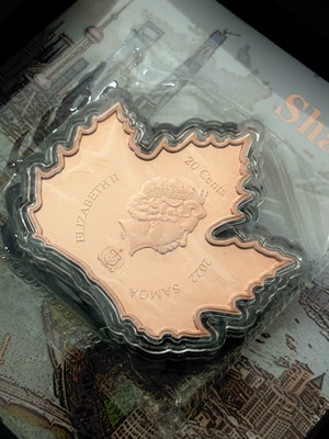 Συλλεκτικό νόμισμα SAMOA 2022 20 cents proof πόλη της Σανγκάης