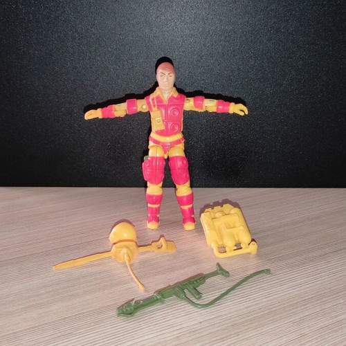G.I.JOE Blowtorch (v1) 1984 action figure used, complete with accessories
