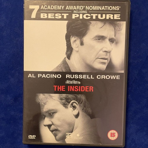 The Insider DVD like new, English version without Greek subtitles