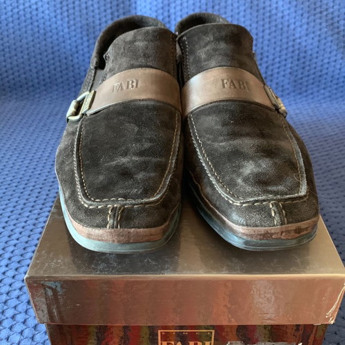 FABI shoes brown loafers like new, size 44