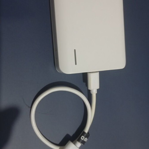 USB charger with flashlight, used, two charging ports