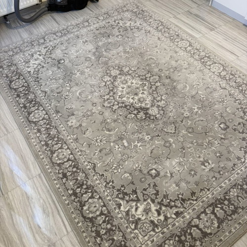IKEA VEDBÄK rug used, 170×230 cm, modern light gray design
