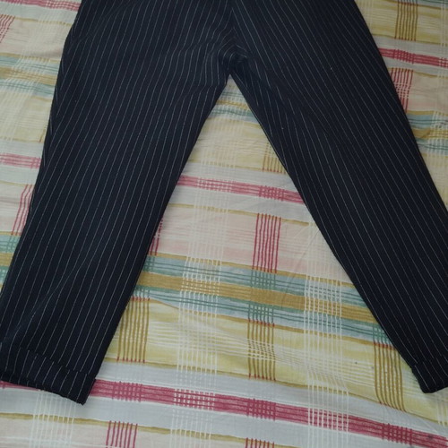 Terranova striped pants, black and white, size XXS
