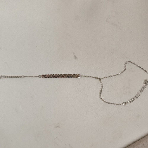 Anklet made of steel, new, adjustable strap