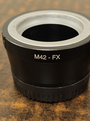 M42>fx Lens Adapter like new for Fuji mirrorless cameras