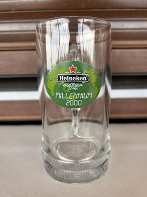 Heineken Millennium 2000 Beer Mug collectible, new