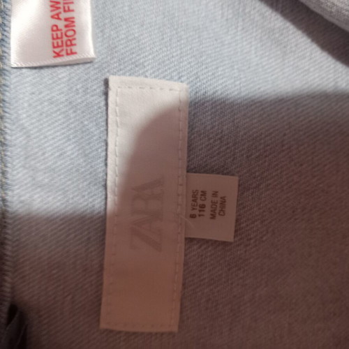 Zara denim dress size 6 years, like new, blue