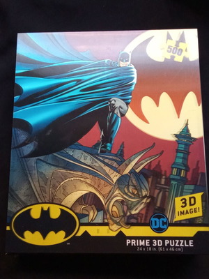Batman 3D Image Puzzle collectible used, complete