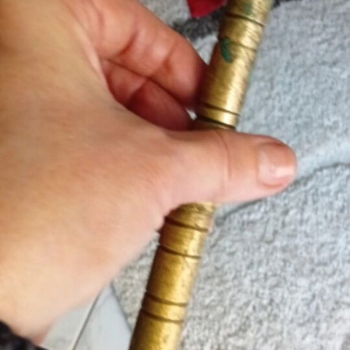 Vintage large brass mortar used, heavy
