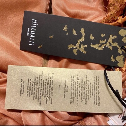 Mischalis Atelier dress orange like new, size S