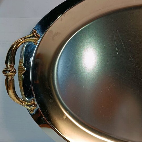 Serving tray used stainless steel 41x27