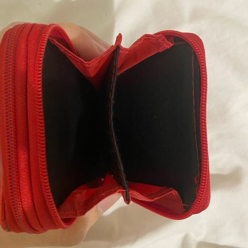 Wallet red new with two compartments