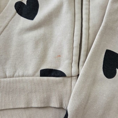 H&M girls' tracksuit used, beige, ages 5-7