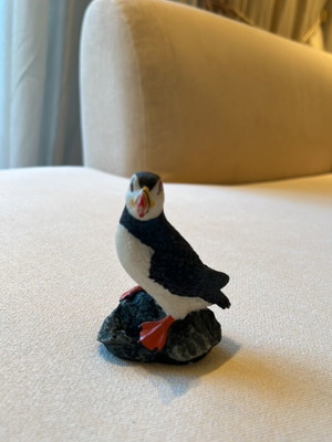 Atlantic Puffin Figurine used, handmade decorative sculpture
