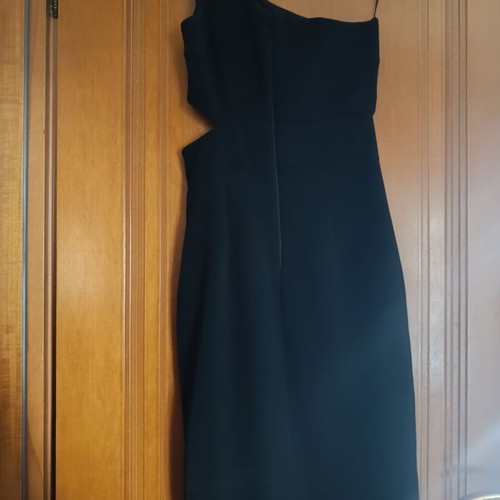 Zini black dress like new with one shoulder and side zipper