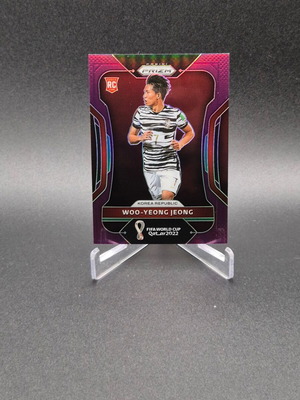 2022 Panini Prizm World Cup Qatar Purple Prizm Woo-yeong Jeong #141 Rookie RC used