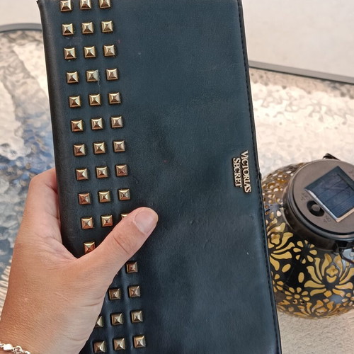 Victoria's Secret black bag like new with studs