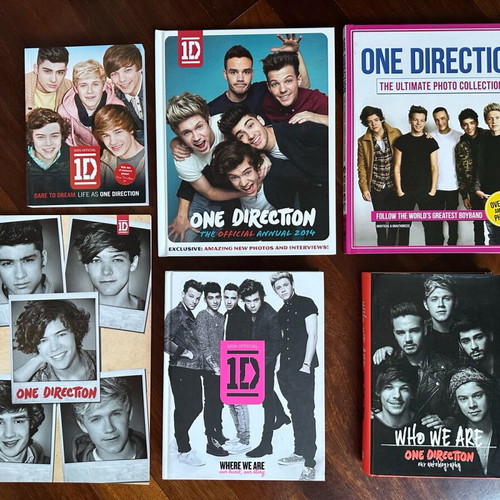 One Direction books like new, pack
