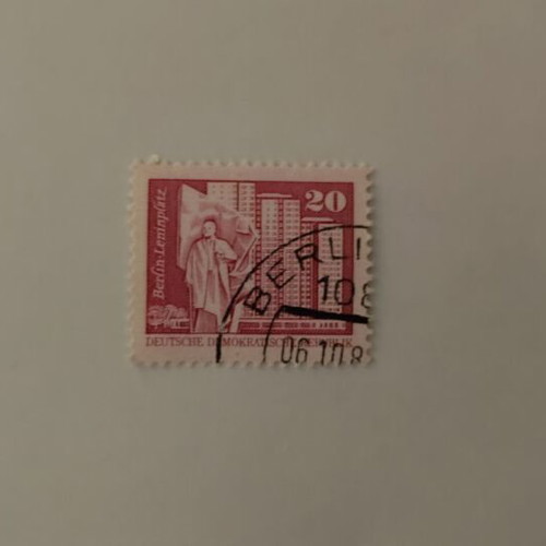 DDR Berlin-Leninplatz 20 Pfennig stamp like new