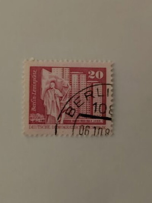 DDR Berlin-Leninplatz 20 Pfennig stamp like new