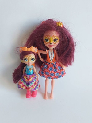Enchantimals Mattel dolls like new