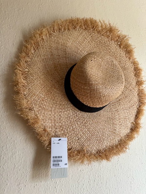 Straw hat H&M new, 100% handmade, size 58-60