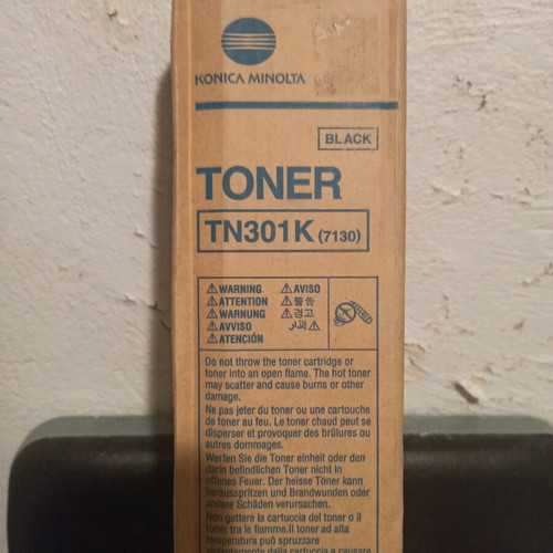 Konica Minolta TN301K (7130) Black Toner new, sealed package