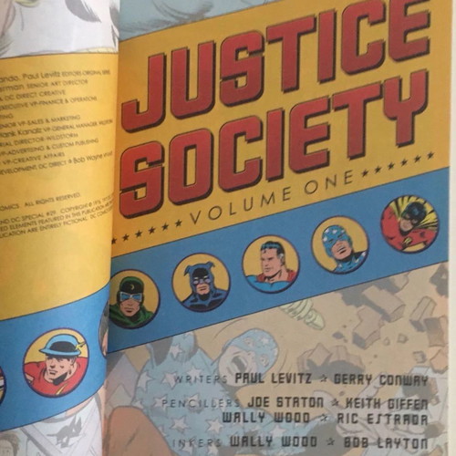 Justice Society Volume One DC Comics volume in English in excellent condition