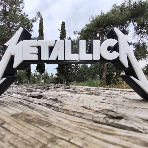 Metallica Logo Stand 3D printed new decorative item